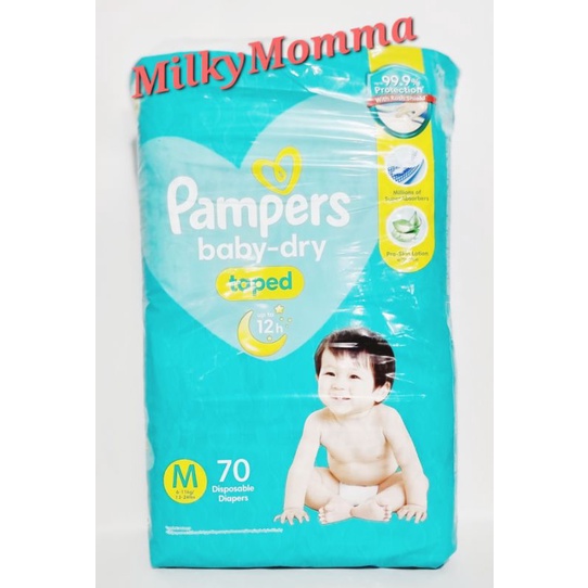Pampers 70 sale pcs medium price