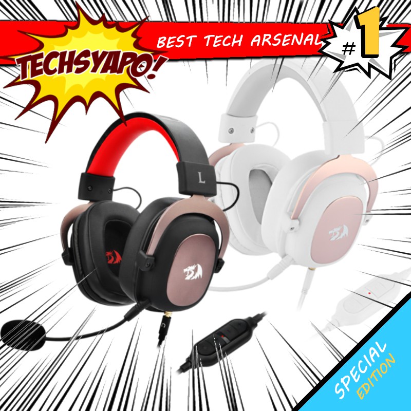 Redragon H510 Zeus 2 Black White All In One Gaming Headset Shopee Philippines 1019