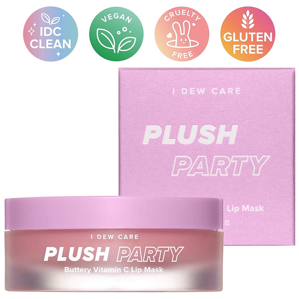 I DEW CARE Official] Plush Party Lip Balm | Hydrating Overnight Lip Mask  for Dry Lips with Shea Butter | Korean Skincare, Vegan, Cruelty-free,  Gluten-free, Paraben-free