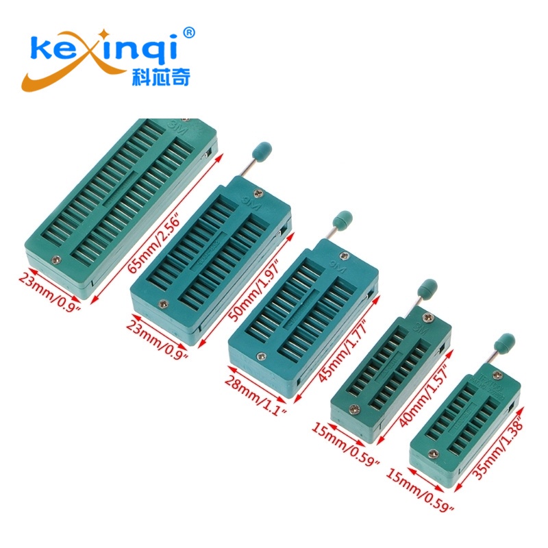 Narrow/Wide 28-Pin 2.54mm 28P Universal ZIF Test DIP IC - Foto 5