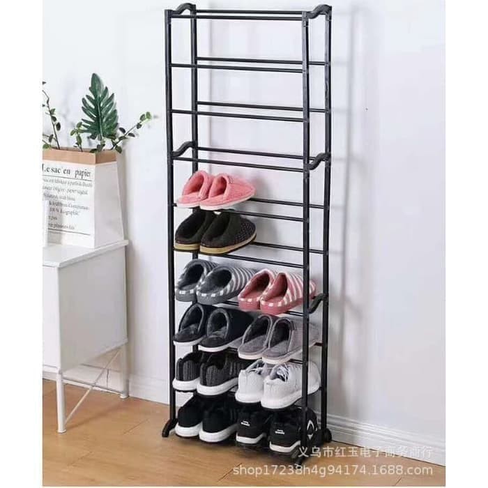 Amazing PORTABLE SHOE RACK - Multipurpose 10 Tier Folding SHOE RACK ...