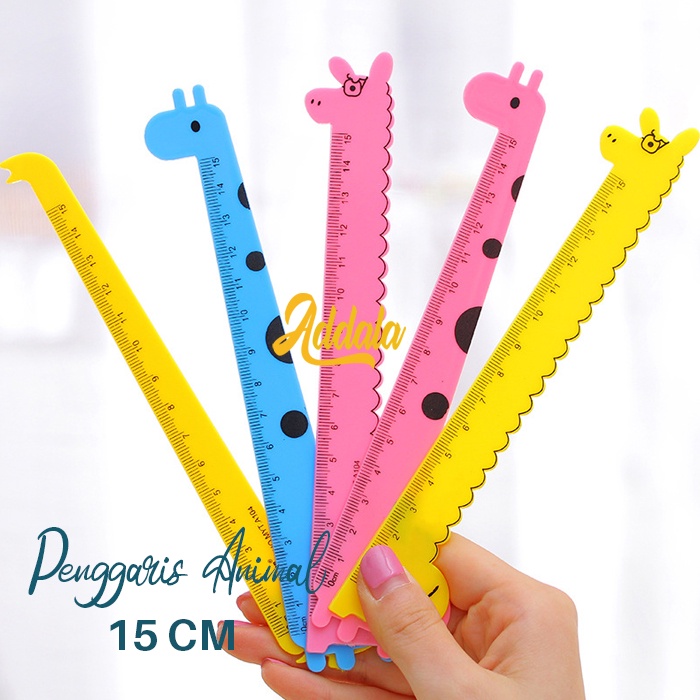 15cm Plastic Kids Ruler Cute Animal Characters / Animal Ruler | Shopee ...