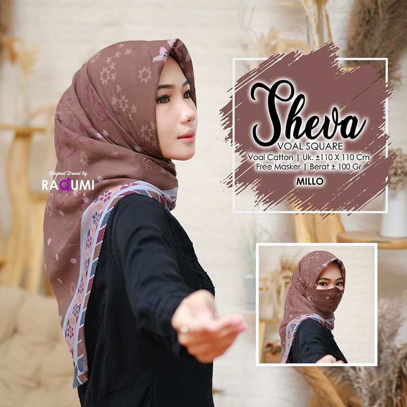 Sheva square original by raqumi hijab | Shopee Philippines