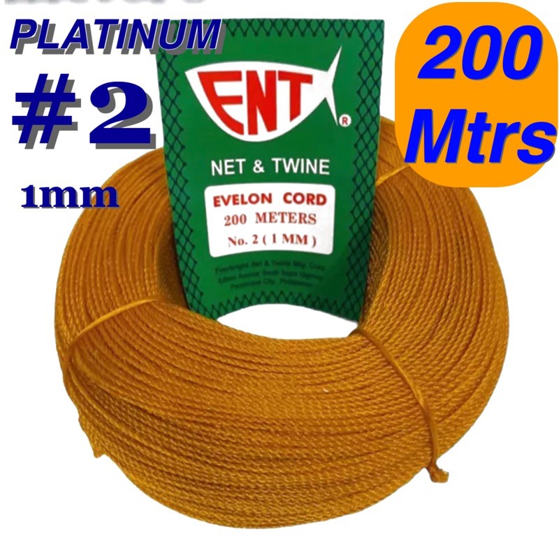 200Mtrs. ENT Rope #2 Twine (1mm) Sold per 200m roll tali lubid | Shopee ...