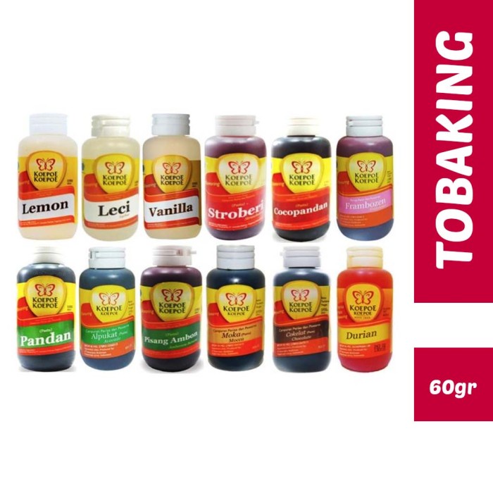 Koepoe Flavored Paste 60ml Variant B Lychee Chocolate Pandan Lemon ...