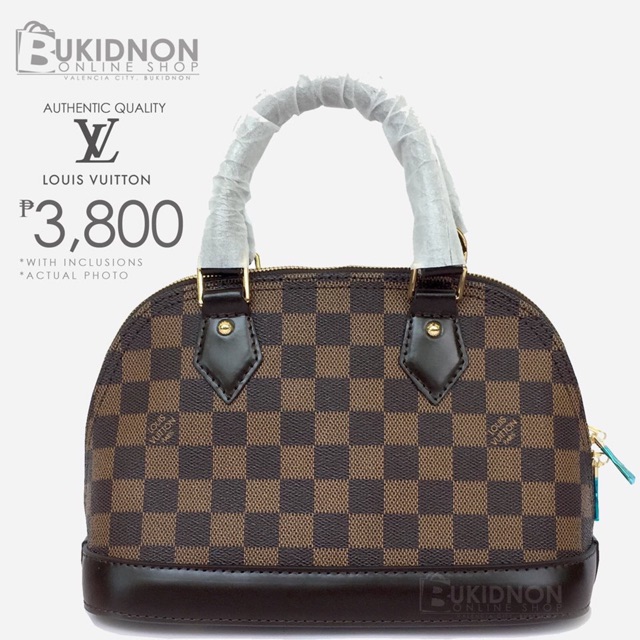 Louis Vuitton Damier Ebene Canvas Alma BB Bag Louis Vuitton