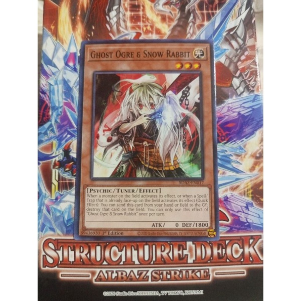 Yu-Gi-Oh Collector's Rare 1st Edition Yu-Gi-Oh! Ghost Ogre & Snow Rabbit -  1st Edition Prismatic Collector's Rare (RA02-EN009)