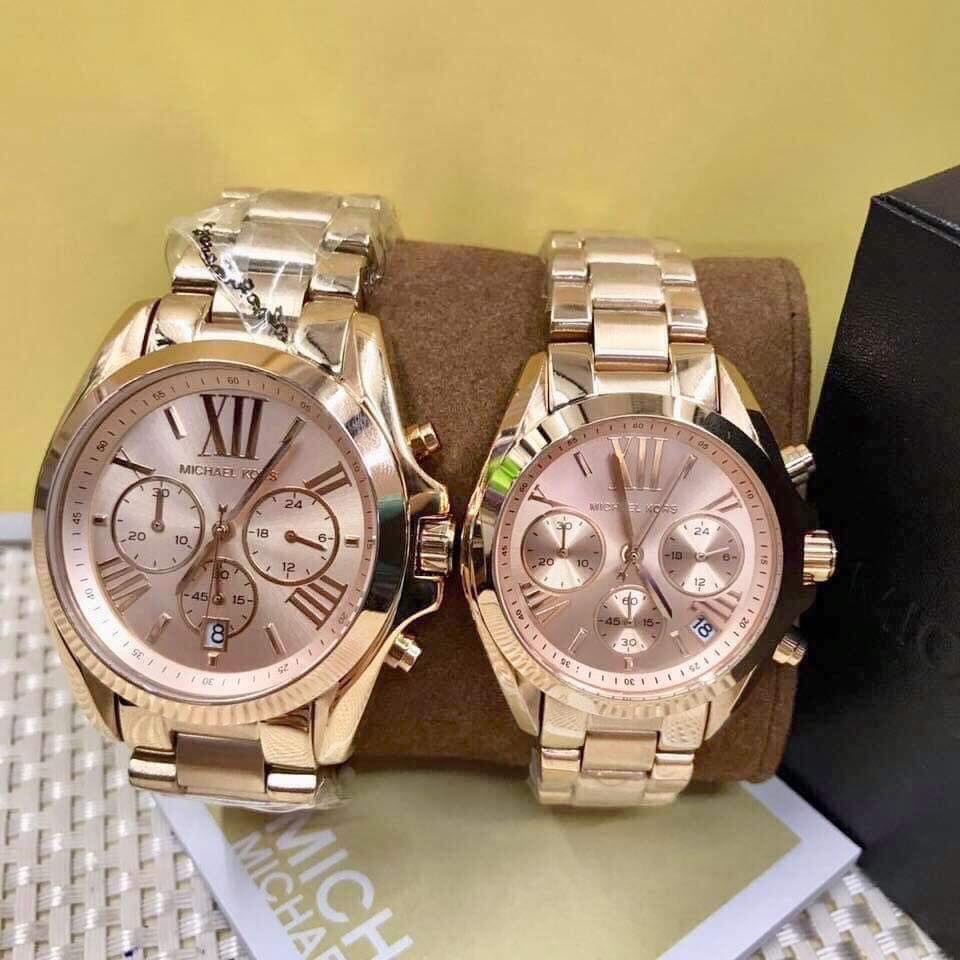 MK watch Bradshaw MK5799 Rosegold Chronograph each