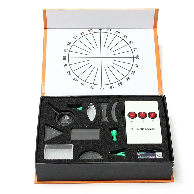 Triangular Prism Convex Lens Optics Set Physical Science Optical ...
