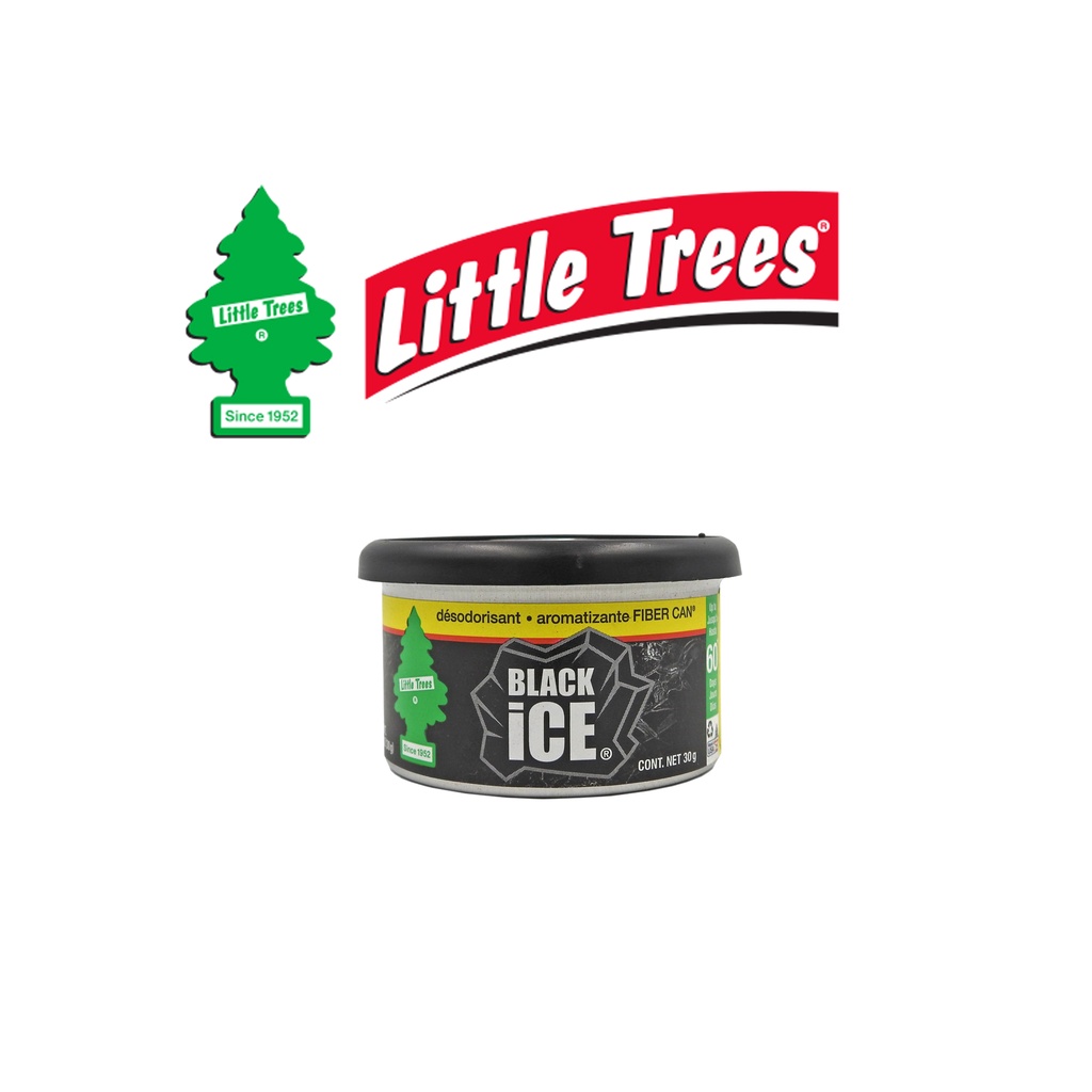 Little Trees Fiber Can Black Ice Air Freshener | Shopee Philippines