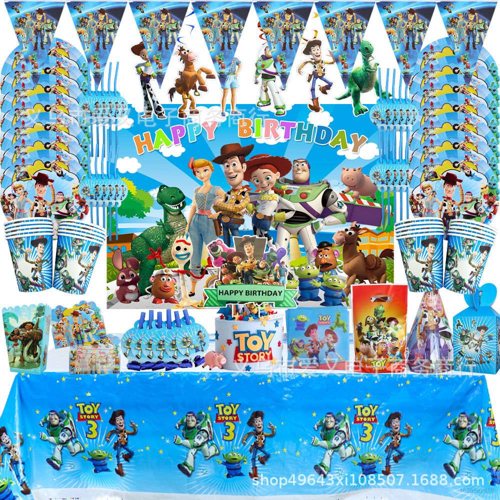 Hobby toy story Party decorations Tablecloth Birthday set banner cake ...