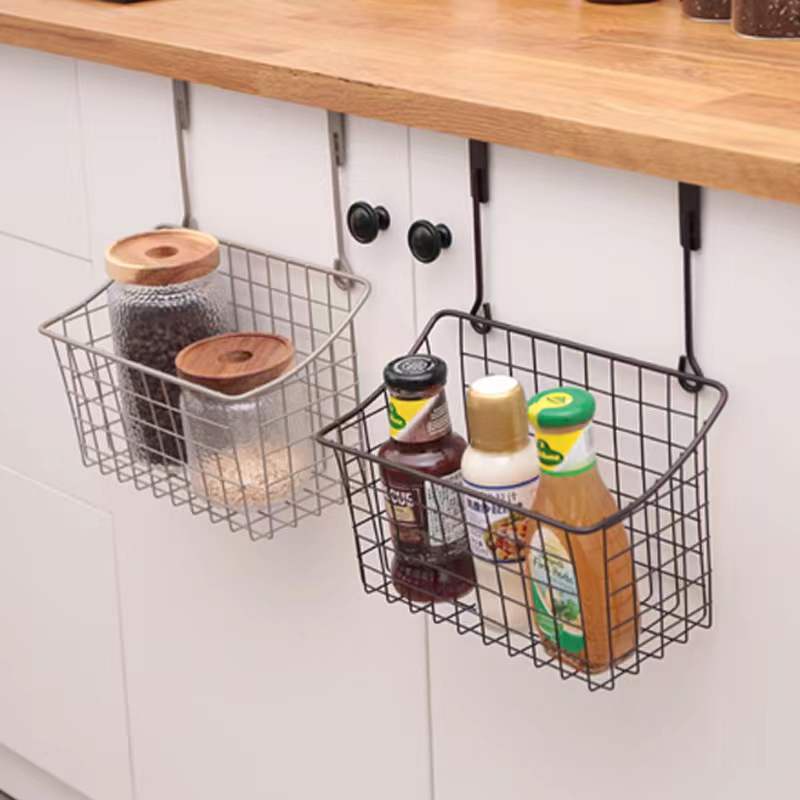 2gether Hanging Wire Storage Basket Over Door Metal Organizer