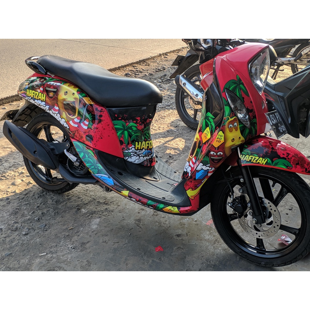 Fino Sticker Decal Full Body Fino Red Larva Glossy DNKZ | Shopee ...