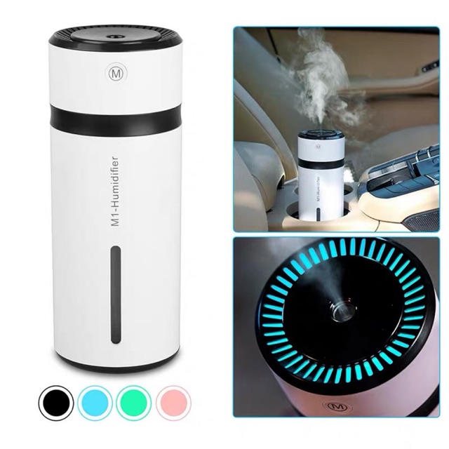 Humidifier Blue Water LED Mini portable car humidifier air purifier ...