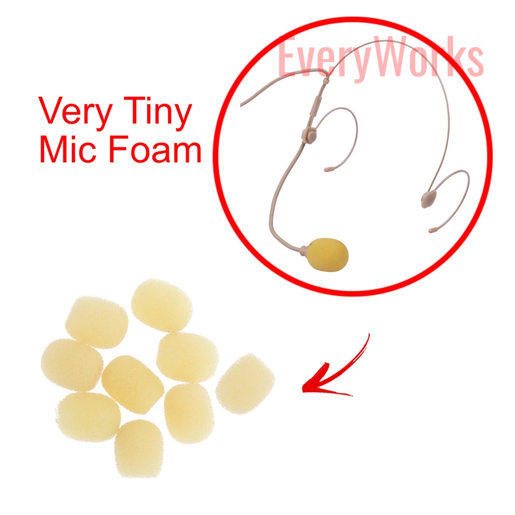 Very Micro Microphone Mic Windscreen Foam Cover for Lapel Headset ...