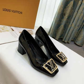 Shop Louis Vuitton 2023 SS Square Toe Collaboration Leather Block Heels  Elegant Style (1ABH7I, 1ABH7E, 1ABH7A, 1ABH76, 1ABH72) by nordsud