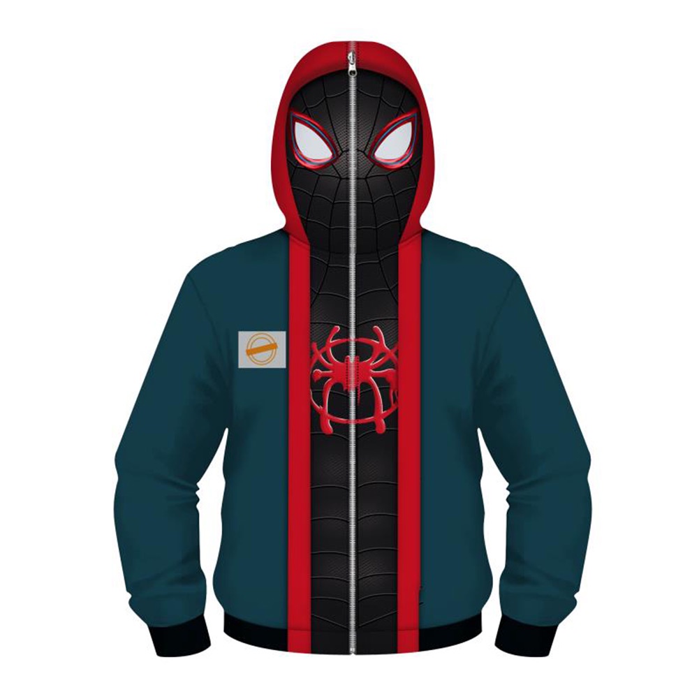 Spider Man Spiderman Miles Morales Cosplay Hoodie Shopee Philippines