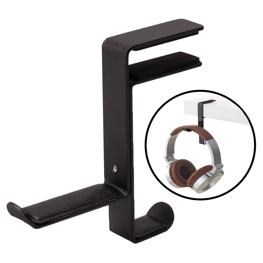 TNJ Adjustable Metal Desktop Headphone Mounted Hook H11 Shopee