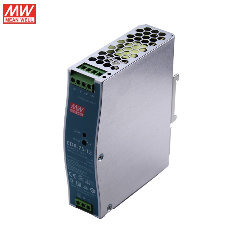 MEAN WELL EDR-75-12 75W 12V DIN Rail Switching Power Supply 110V220V AC ...