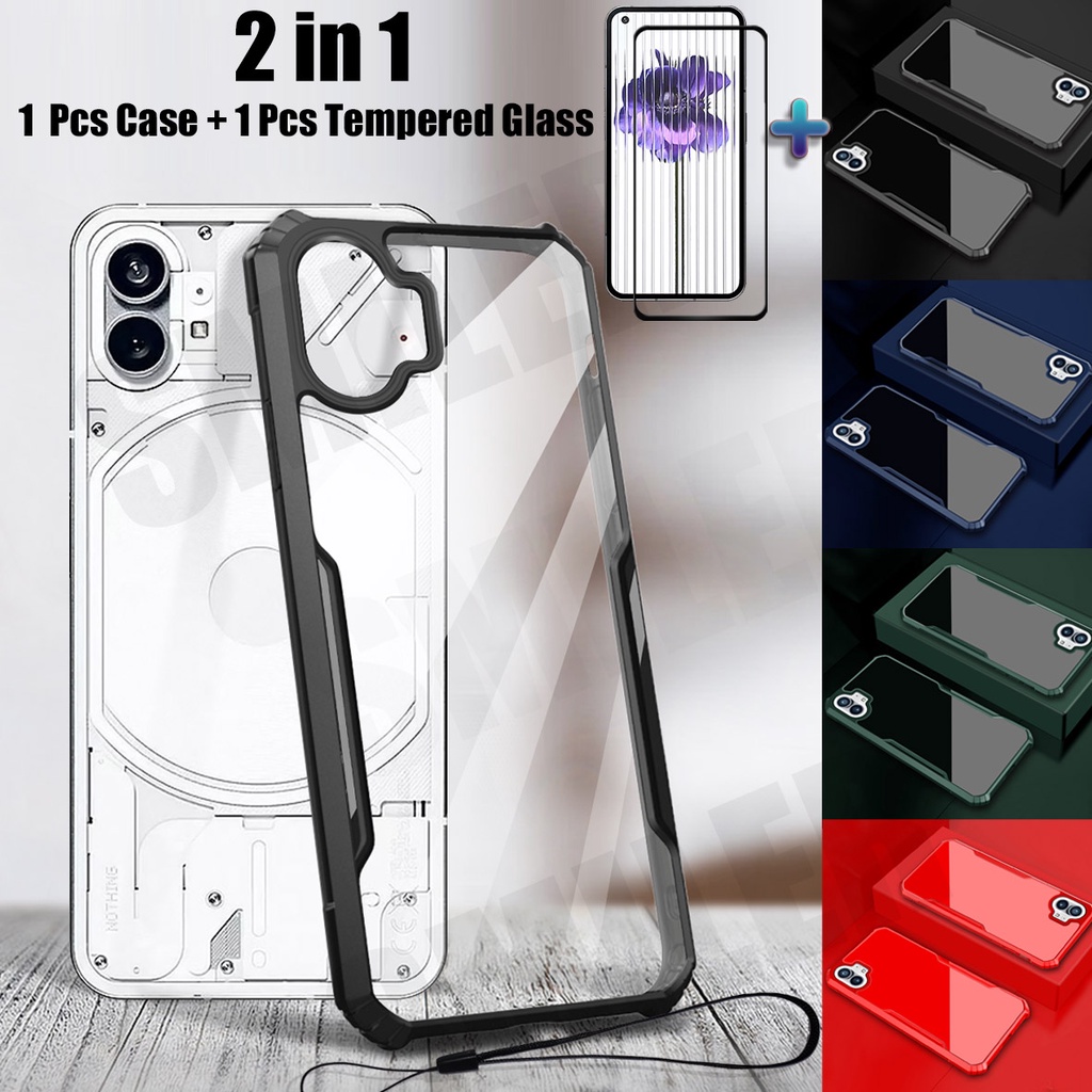[Ready Stock] 2 IN 1 Clear Shockproof case for Nothing Phone 1 case ...