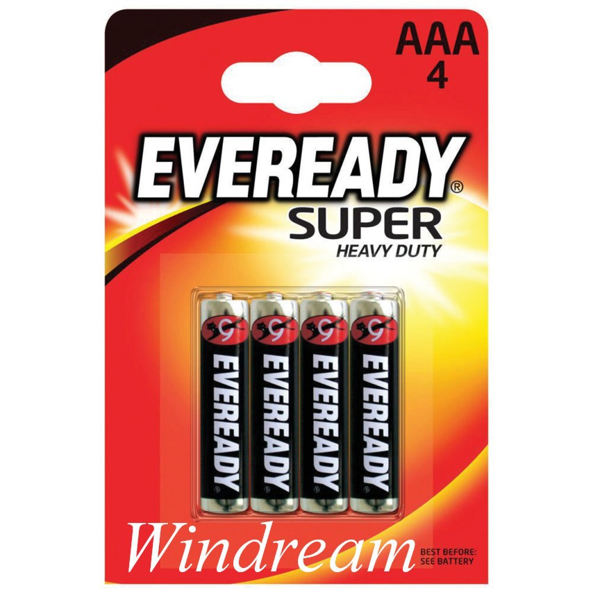 EVEREADY BATTERY (Pack of 4) Super heavy duty AA & AAA Shopee Philippines