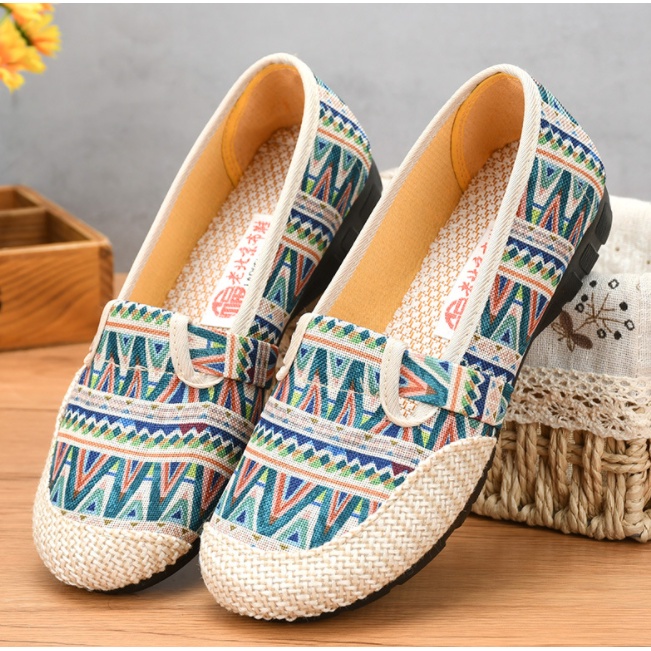 JEIKY. Ladies Rattan HandMade Loafers HAWAII Shoes Summer Slip On B202