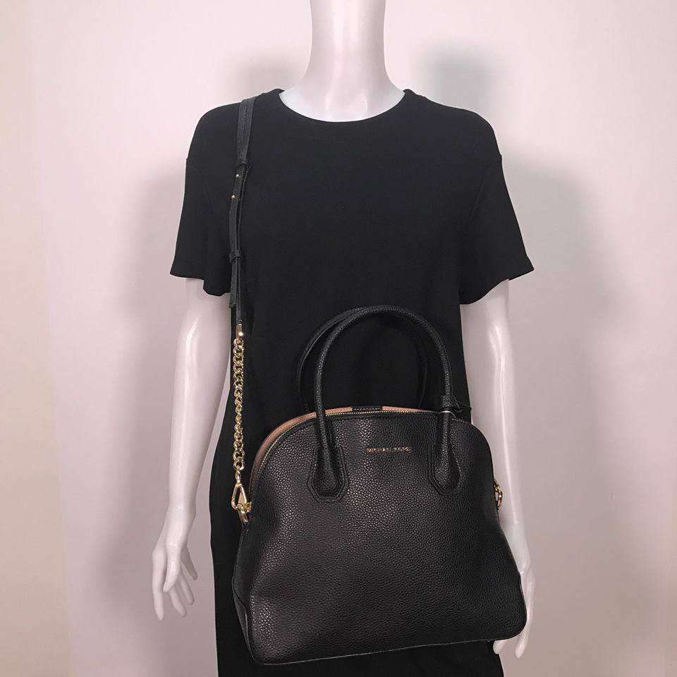 Michael kors mercer best sale large leather dome satchel