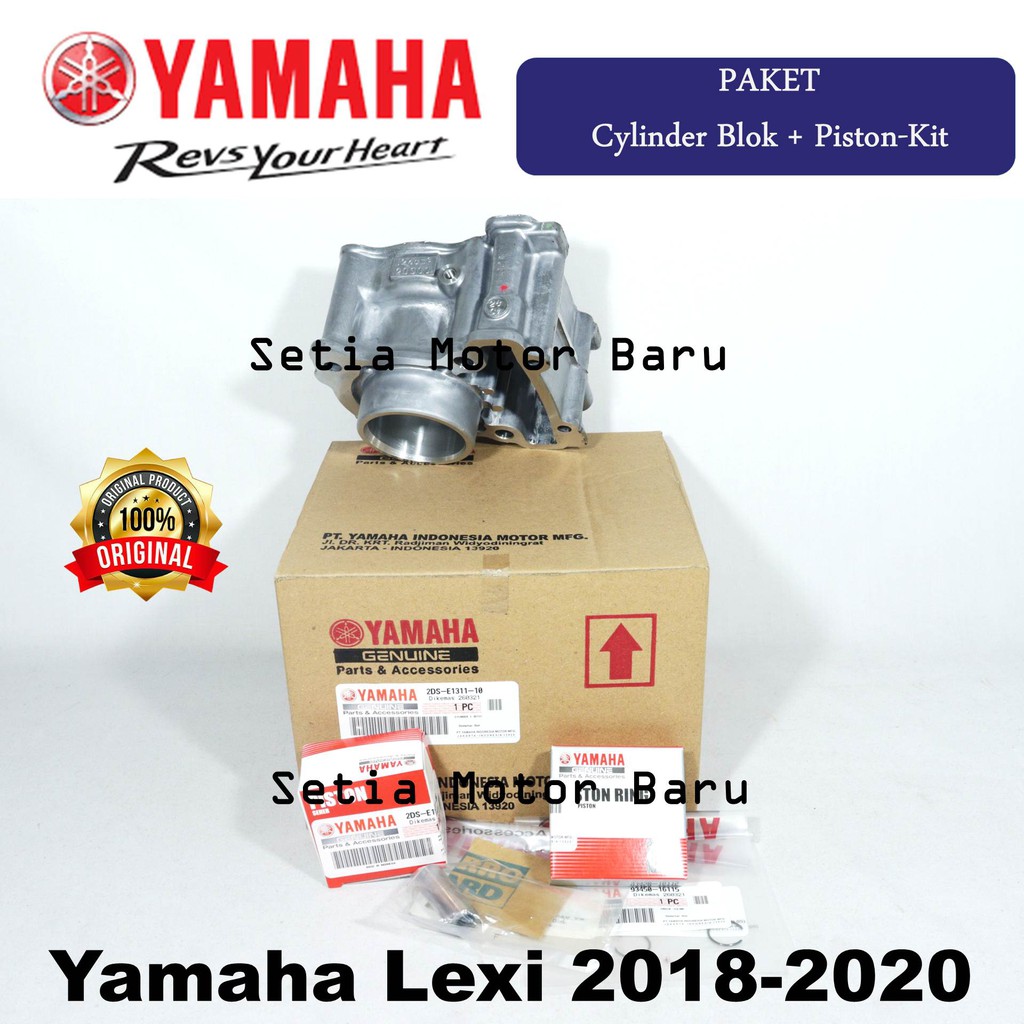Cylinder Boring Block Package Original Yamaha LEXI 125cc PistonRing ...