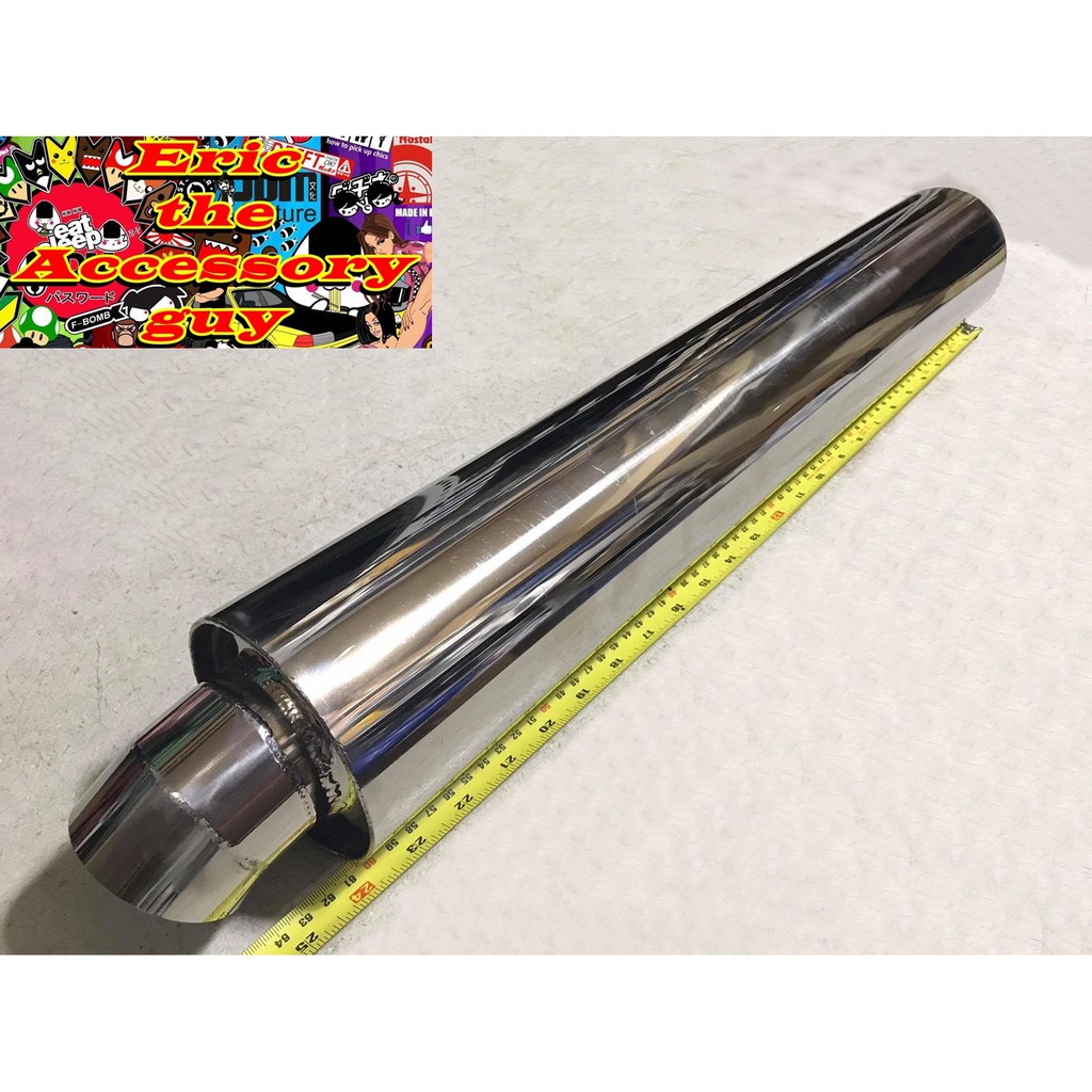 Scuv racing muffler Stainless Steel (24 inches) | Shopee Philippines