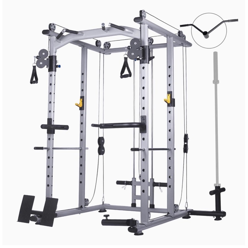 Mikolo USA Multi Function Power Cage 1200 lbs Commercial Weight Cage with Cable Crossover Machine