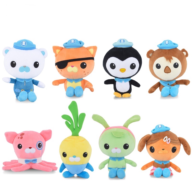 Original Octonauts 19cm Plush Toys Barnacles Peso Kwazii Tweak Vegimal ...