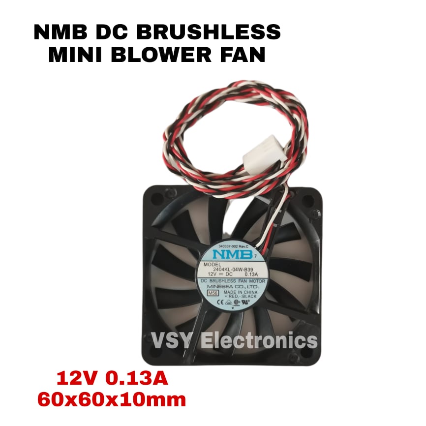 Original NMB Slim DC Fan 12v dc 0.13A 3 wires Blower Cooling Exhaust