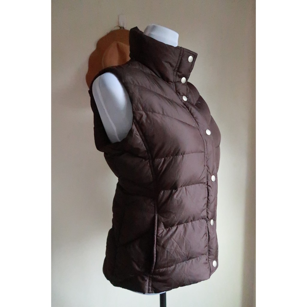 Womens Brown Puffer vest bubble vest winter attire outdoor attire ...