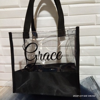 Transparent store bag shopee