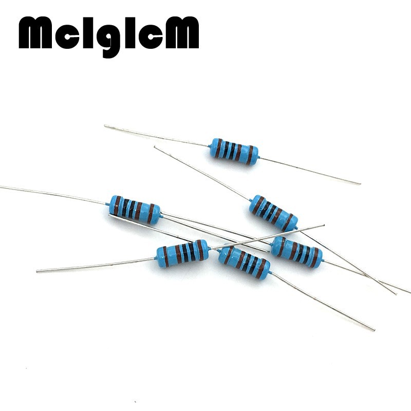 50pcs 1W Metal film resistor 68 75 82 91 100 ohm | Shopee Philippines