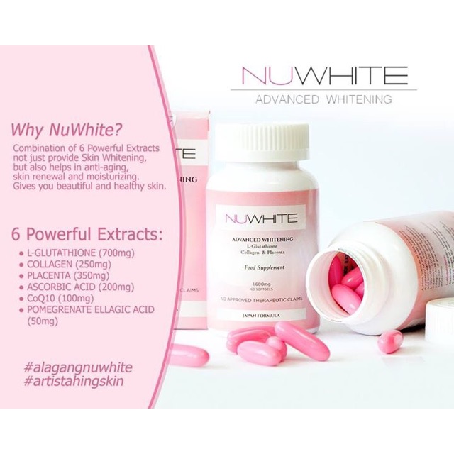 NUWHITE Advanced Whitening Shopee Philippines