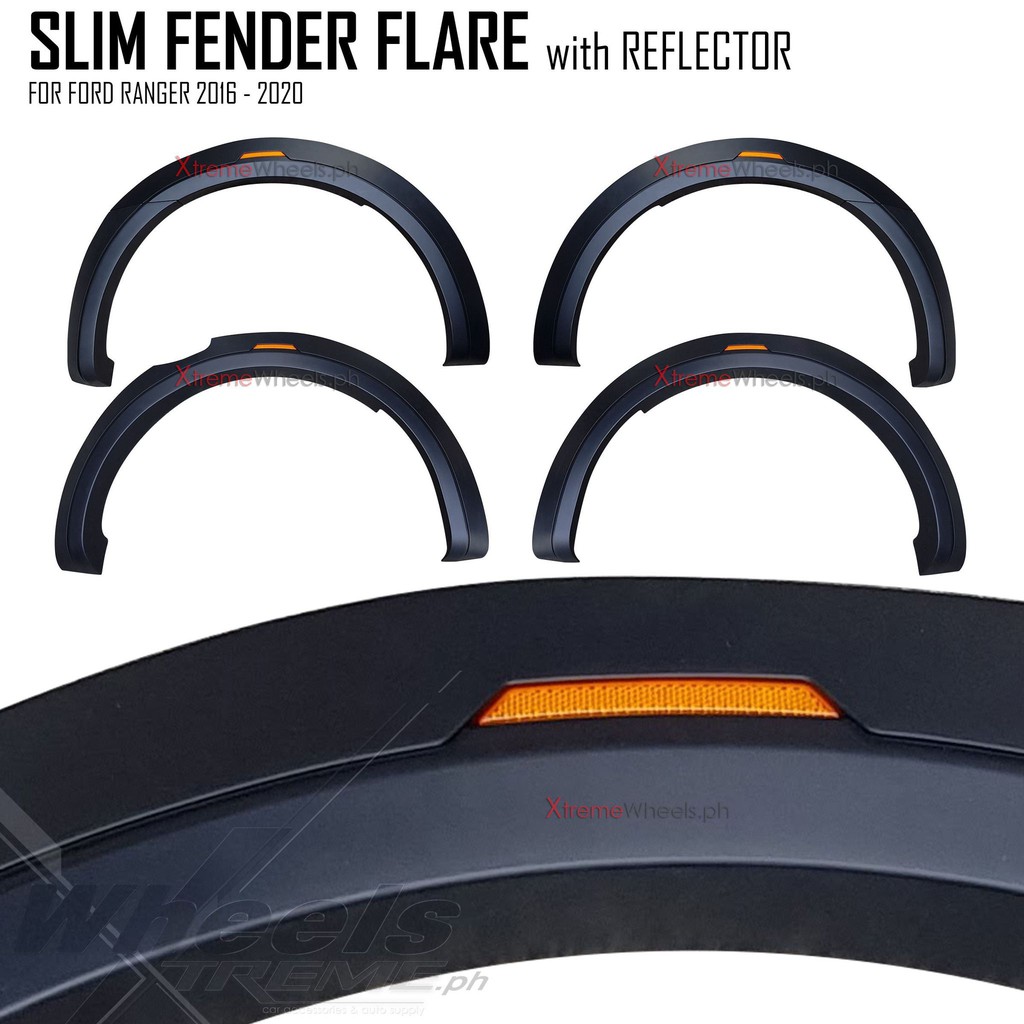Ford Ranger / Wildtrak 2016-2022 Fender Flare Matte Black with ...
