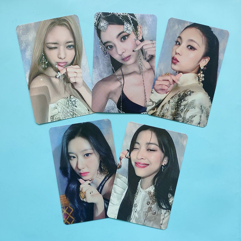 5pcs/set ITZY photocards 2022 CHECKMATE collection card Postcard Small ...