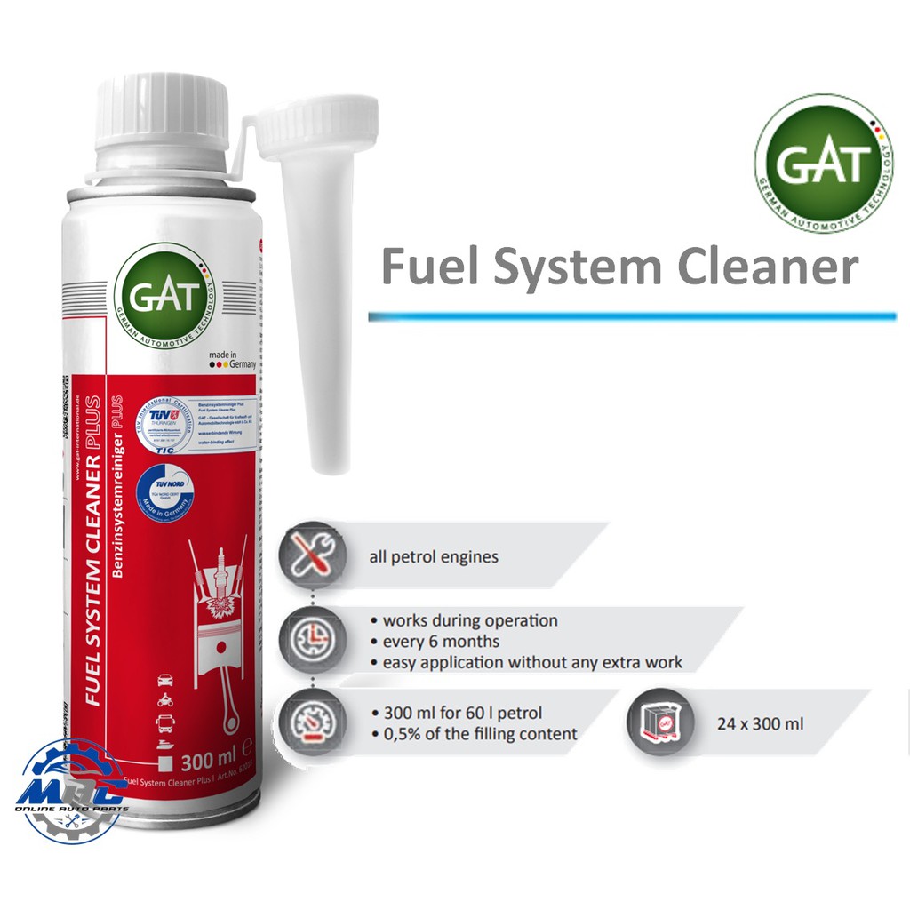 GAT Fuel System Cleaner PLUS 300ml Fuel injector Cleaner Shopee Philippines