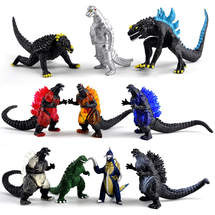 Spot Free Shipping]Godzilla Shin Earth Godzilla mini figures 10pcs