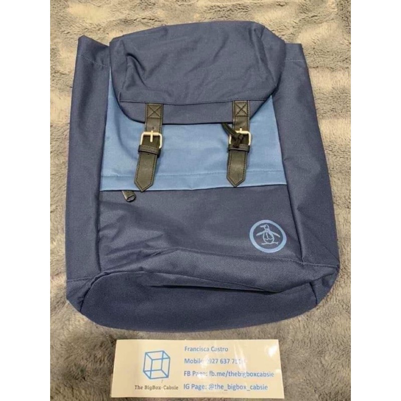 Original penguin shop backpack in navy