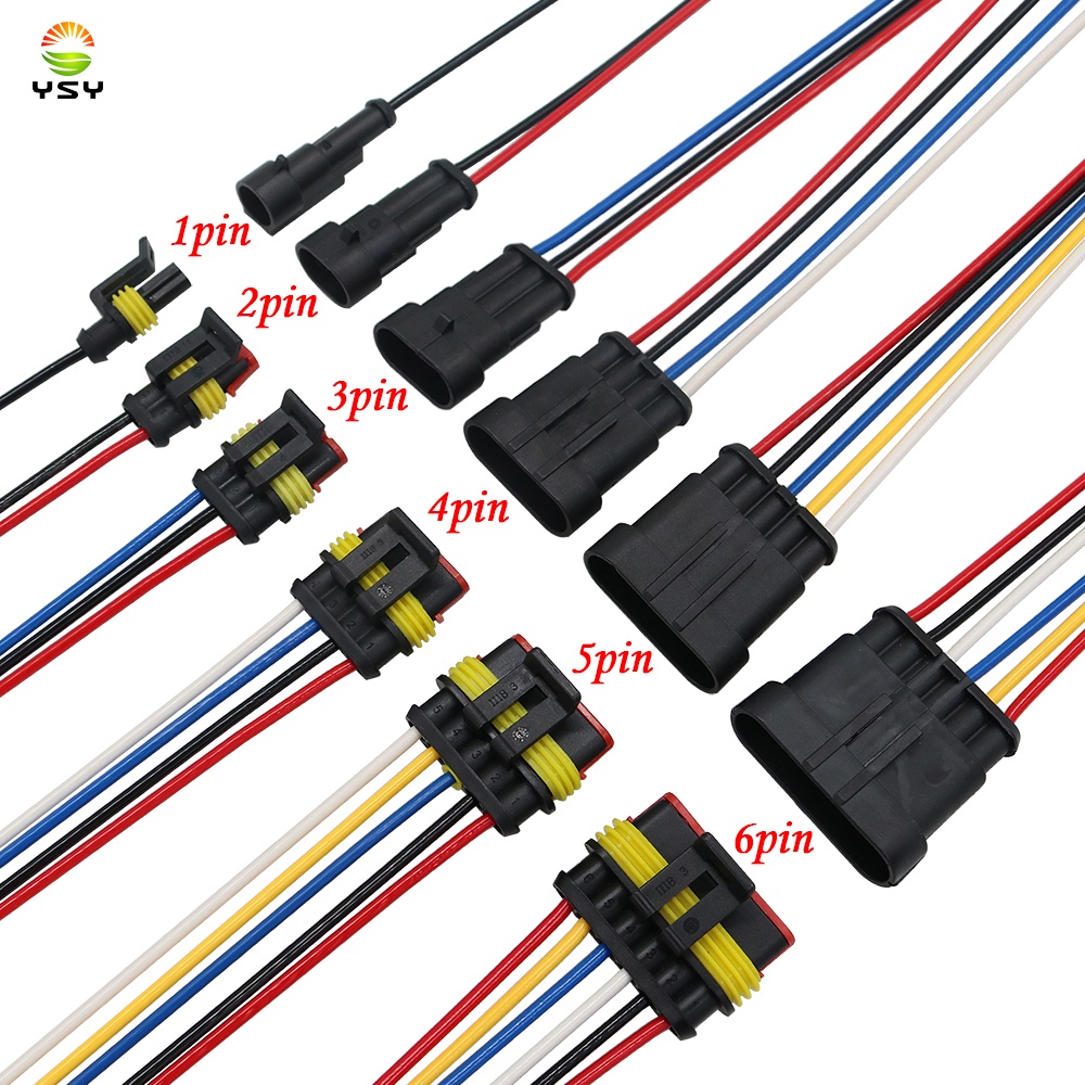 1P 2P 3P 4P 5P 6P Plug Socket Male to Female Wire Connector LED Strips ...