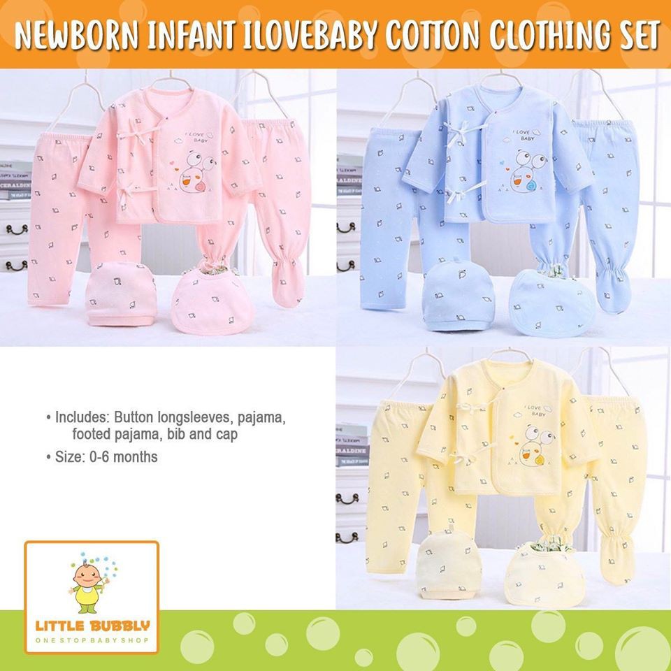 Sale Newborn Infant I love baby cotton clothes set