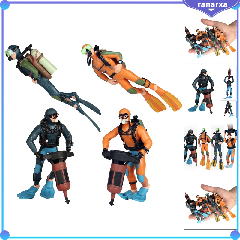 Simulation Miniature Diver Figure Scene Model Layout Ornaments ...