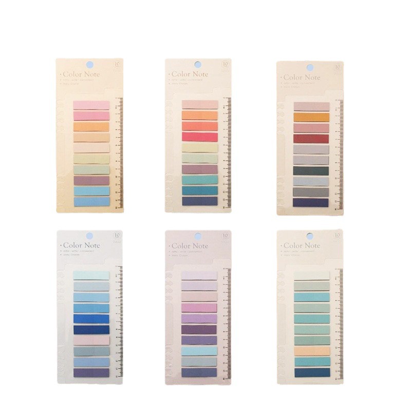Retro Morandi Index Stickers Color Transparent Caliper Loose-Leaf ...