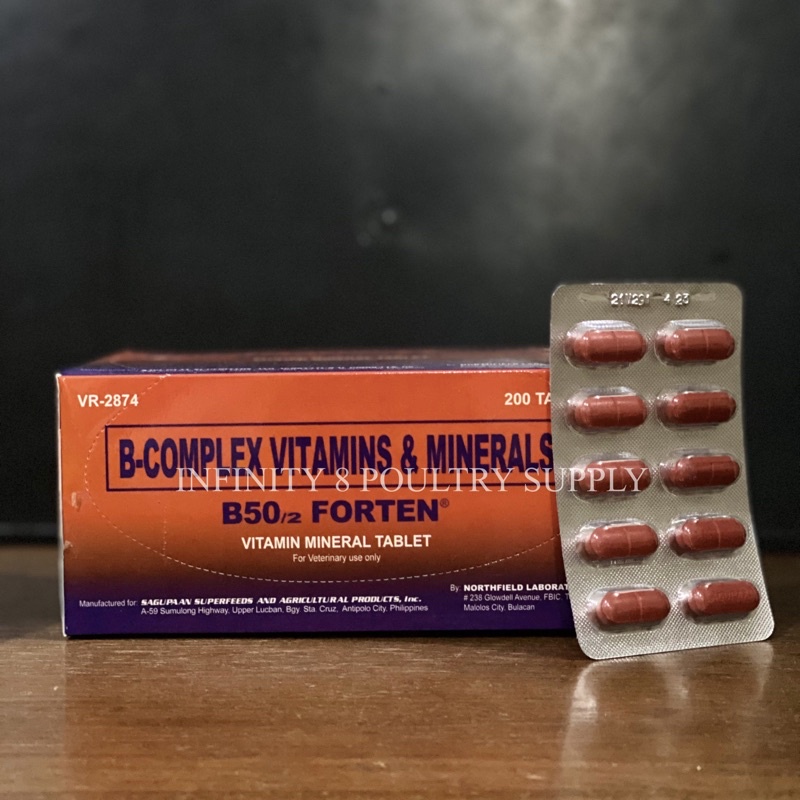 B50 Forten, Vitamins & Mineral 200 Tab/Per Box G9M Shopee