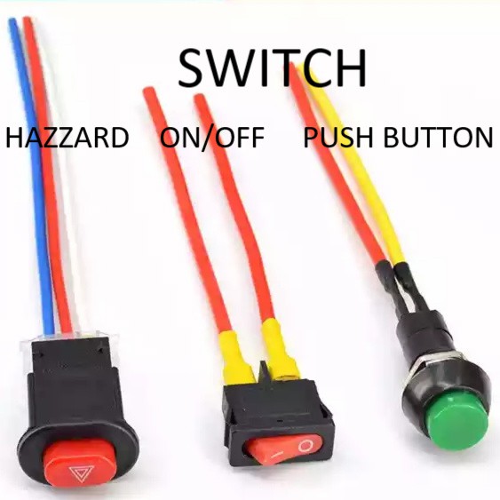 Smart Compact motorcycle Hazard Light switch Button controller lampeggiatore uscita