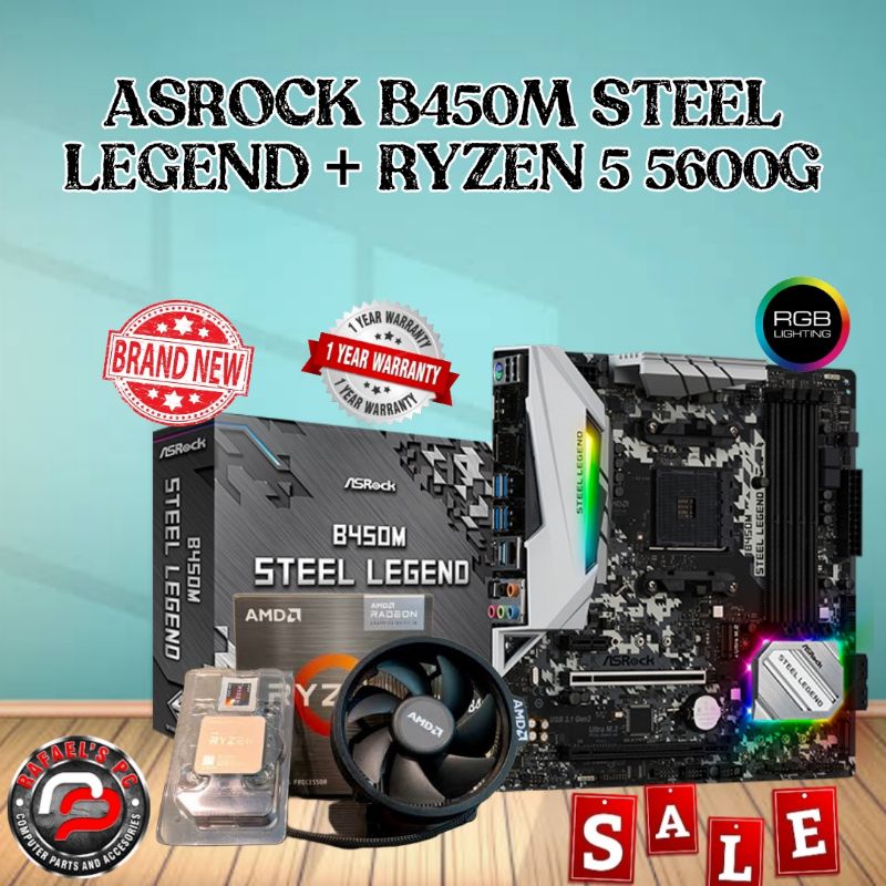⭐️MACUBE110⭐️Ryzen5 5600G⭐️Steel Legend BUNDLE AMD RYZEN 5