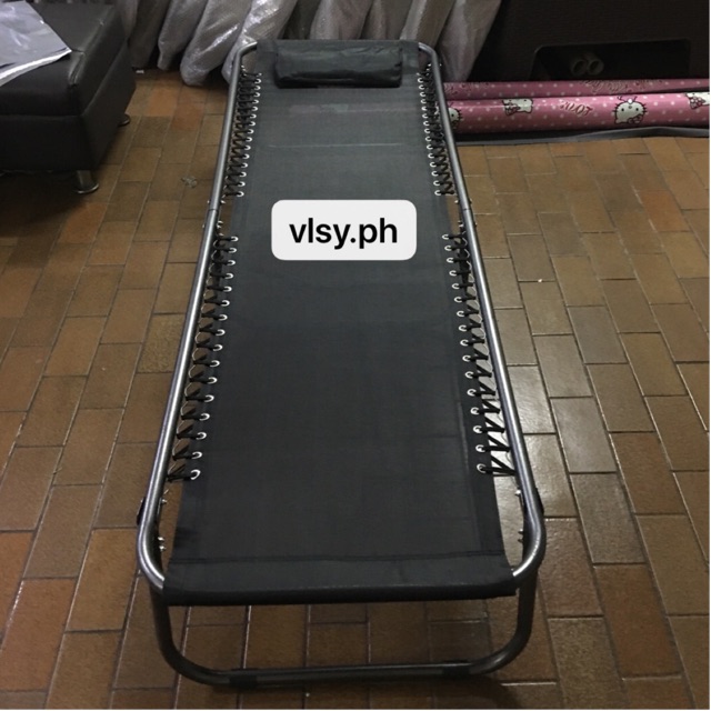 VLSY heavy duty folding bed outdoor relax bed Shopee Philippines