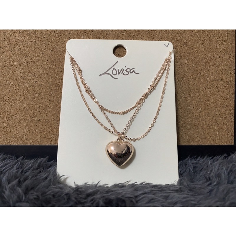 Gold Plated Sterling Silver Heart Pendant Necklace - Lovisa, lovisa necklace  